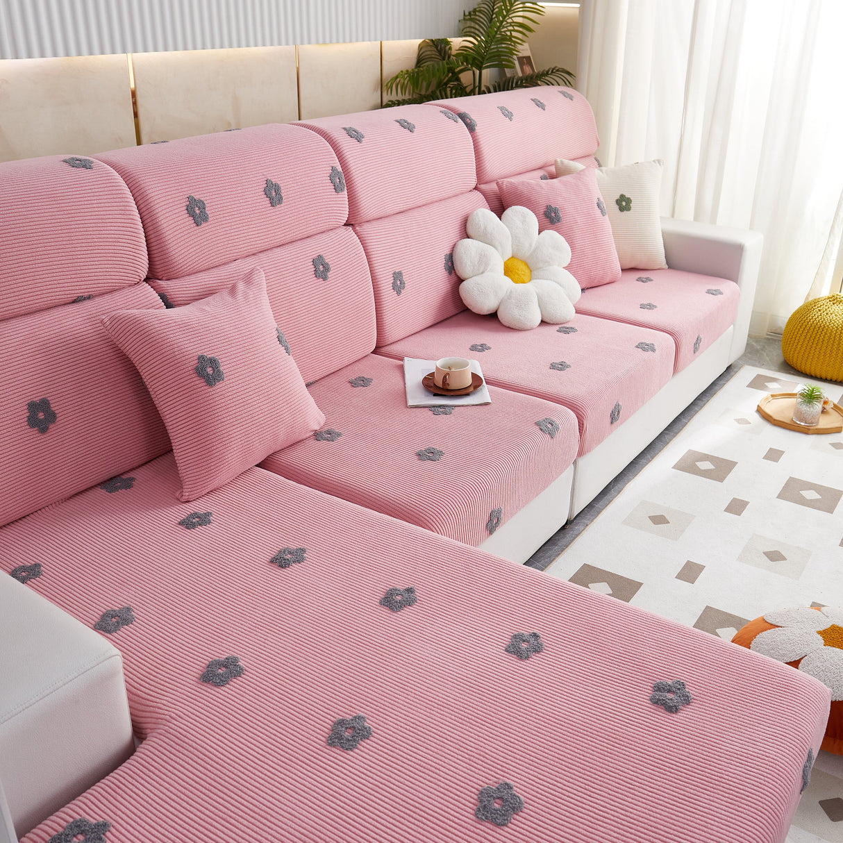 Polar Fleece Sofa Cushion Covers for Sofa 1/2/3/4 Seater, Best Seat Covers for Dogs, Pet Couch Protector