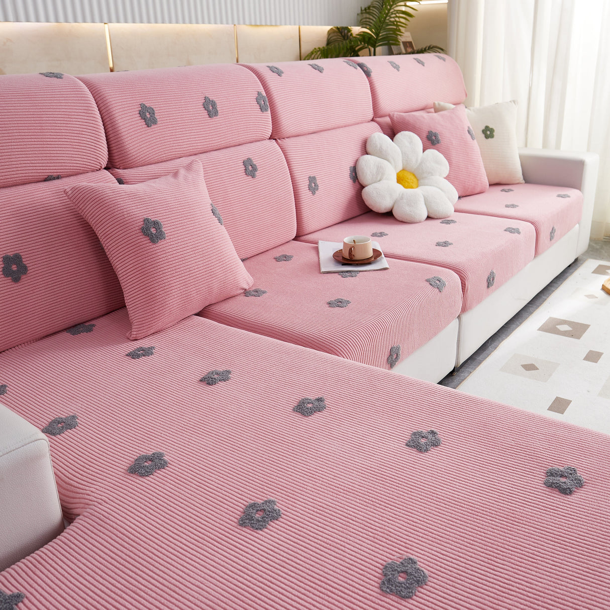 Polar Fleece Sofa Cushion Covers for Sofa 1/2/3/4 Seater, Best Seat Covers for Dogs, Pet Couch Protector