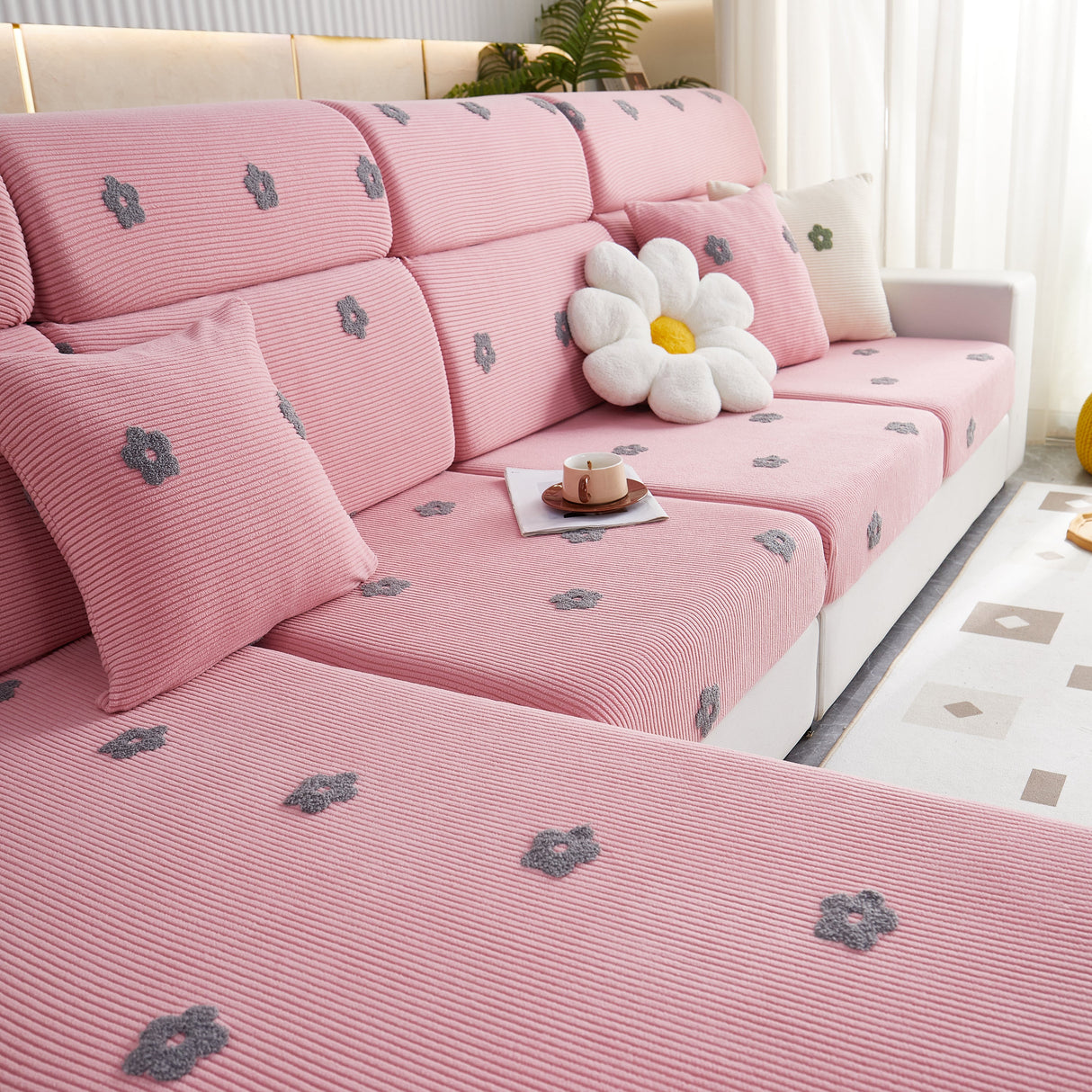 Polar Fleece Sofa Cushion Covers for Sofa 1/2/3/4 Seater, Best Seat Covers for Dogs, Pet Couch Protector