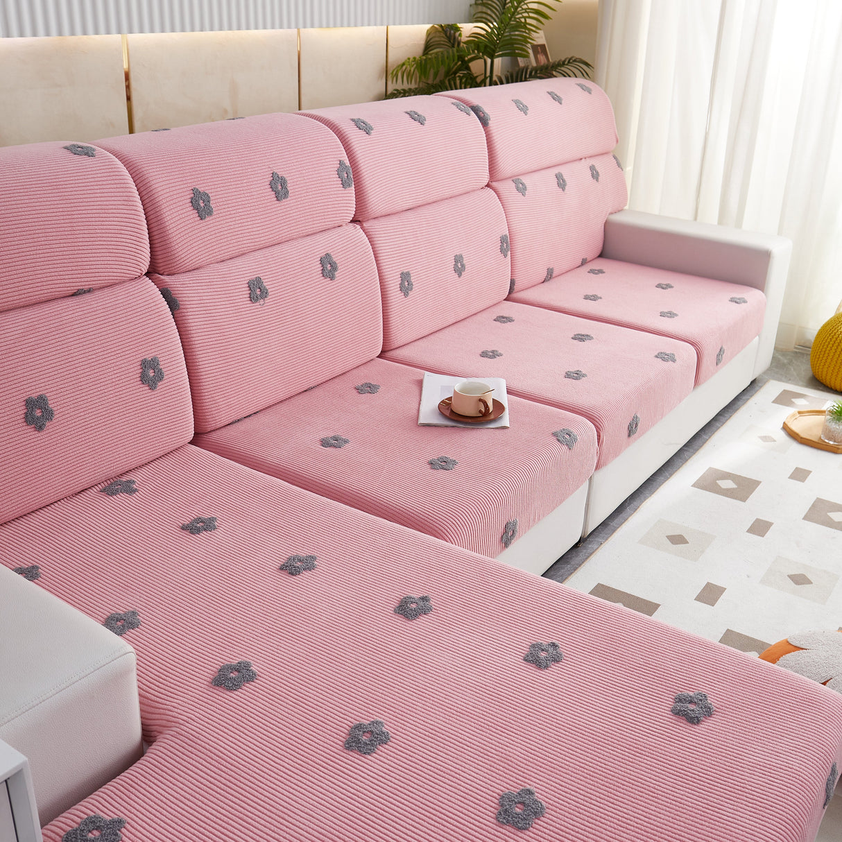 Polar Fleece Sofa Cushion Covers for Sofa 1/2/3/4 Seater, Best Seat Covers for Dogs, Pet Couch Protector