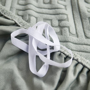 L Shape Sectional Sofa Cover Soft Stretch Furniture Protector Couch Slipcover with 1pcs Free Pillowcases