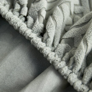 L Shape Sectional Sofa Cover Soft Stretch Furniture Protector Couch Slipcover with 1pcs Free Pillowcases