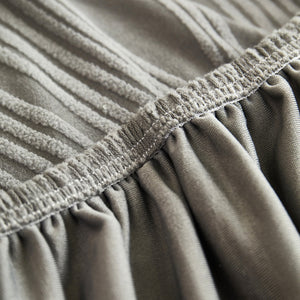 Textured Wave Stretch Sofa Couch Cover, Soft Washable Spandex Furniture Slipcovers