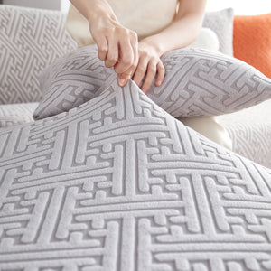 L Shape Sectional Sofa Cover Soft Stretch Furniture Protector Couch Slipcover with 1pcs Free Pillowcases