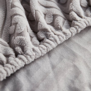 L Shape Sectional Sofa Cover Soft Stretch Furniture Protector Couch Slipcover with 1pcs Free Pillowcases