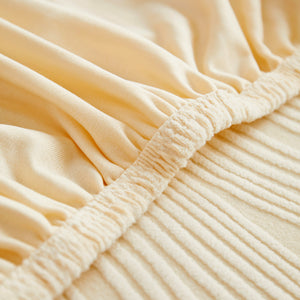 Textured Wave Stretch Sofa Couch Cover, Soft Washable Spandex Furniture Slipcovers