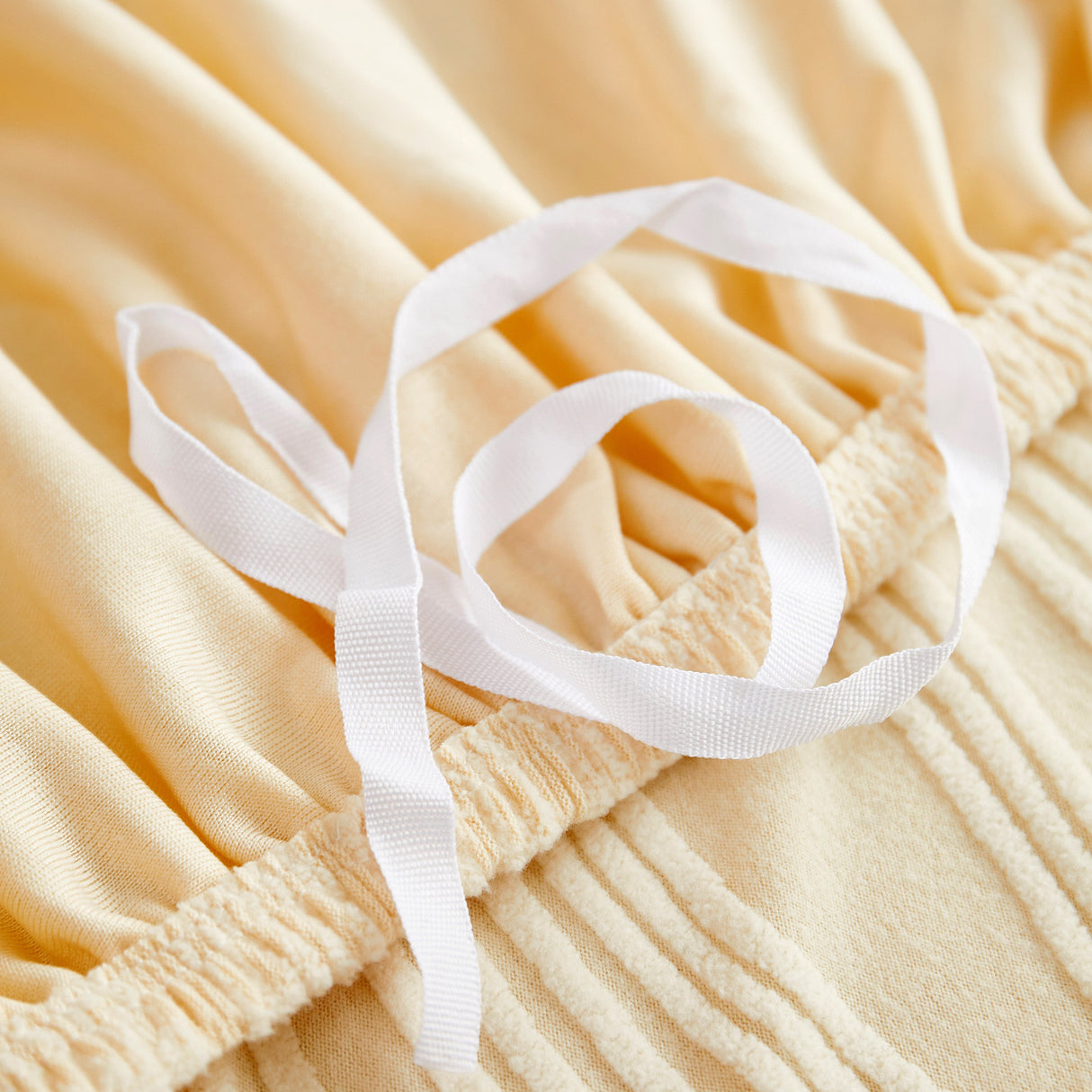 Textured Wave Stretch Sofa Couch Cover, Soft Washable Spandex Furniture Slipcovers