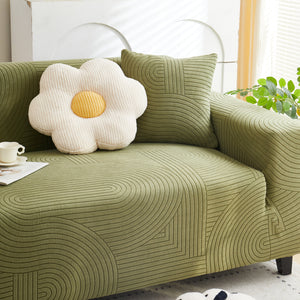 Fleece Stretch Sofa Slipcover Washable Soft Spandex Couch Cover Furniture Protector