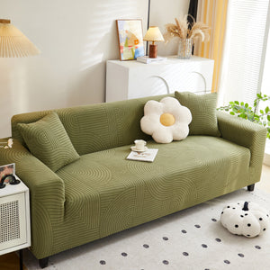 Fleece Stretch Sofa Slipcover Washable Soft Spandex Couch Cover Furniture Protector