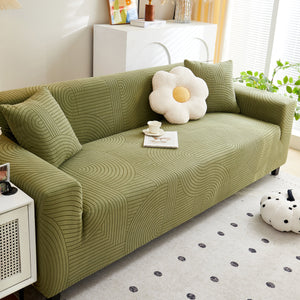 Fleece Stretch Sofa Slipcover Washable Soft Spandex Couch Cover Furniture Protector