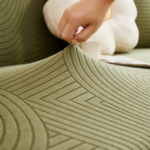 Fleece Stretch Sofa Slipcover Washable Soft Spandex Couch Cover Furniture Protector