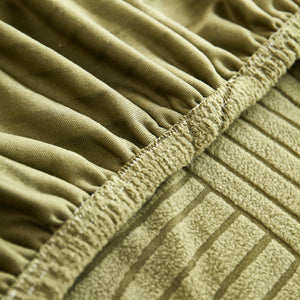 Fleece Stretch Sofa Slipcover Washable Soft Spandex Couch Cover Furniture Protector