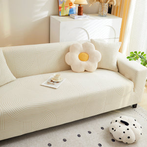 Fleece Stretch Sofa Slipcover Washable Soft Spandex Couch Cover Furniture Protector