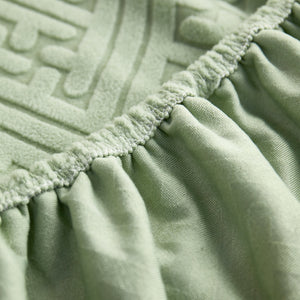 L Shape Sectional Sofa Cover Soft Stretch Furniture Protector Couch Slipcover with 1pcs Free Pillowcases