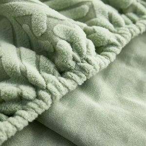 L Shape Sectional Sofa Cover Soft Stretch Furniture Protector Couch Slipcover with 1pcs Free Pillowcases