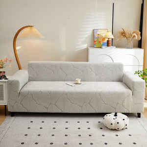 Jacquard Leaf Stretch Sofa Protector Cover Soft Washable Spandex Couch Slipcover