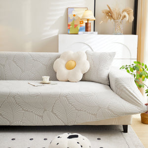 Jacquard Leaf Stretch Sofa Protector Cover Soft Washable Spandex Couch Slipcover
