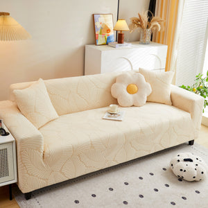 Jacquard Leaf Stretch Sofa Protector Cover Soft Washable Spandex Couch Slipcover