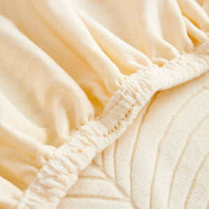 Jacquard Leaf Stretch Sofa Protector Cover Soft Washable Spandex Couch Slipcover