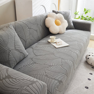 Jacquard Leaf Stretch Sofa Protector Cover Soft Washable Spandex Couch Slipcover