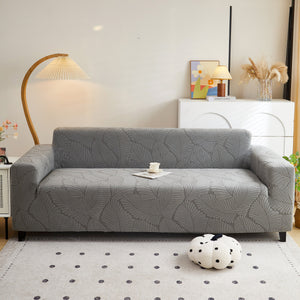 Jacquard Leaf Stretch Sofa Protector Cover Soft Washable Spandex Couch Slipcover