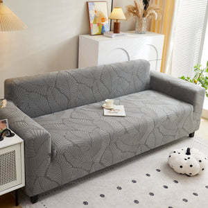 Jacquard Leaf Stretch Sofa Protector Cover Soft Washable Spandex Couch Slipcover