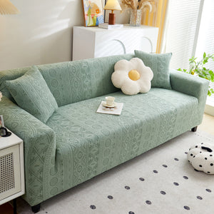 Embossed Geometric Elastic Sofa Cover Boho Stylish Decorative Furniture Covers