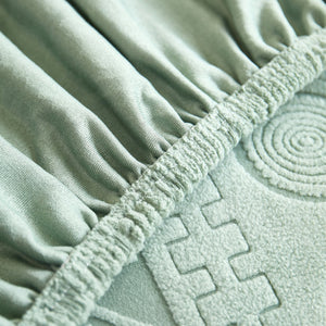 Embossed Geometric Elastic Sofa Cover Boho Stylish Decorative Furniture Covers