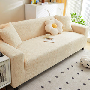 Embossed Geometric Elastic Sofa Cover Boho Stylish Decorative Furniture Covers