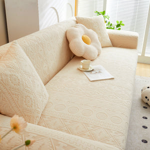 Embossed Geometric Elastic Sofa Cover Boho Stylish Decorative Furniture Covers