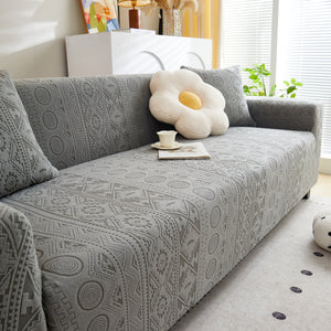 Embossed Geometric Elastic Sofa Cover Boho Stylish Decorative Furniture Covers