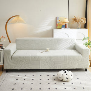 Fleece Stretch Sofa Slipcover Washable Soft Spandex Couch Cover Furniture Protector
