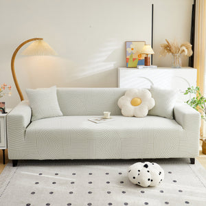 Fleece Stretch Sofa Slipcover Washable Soft Spandex Couch Cover Furniture Protector
