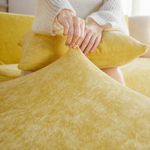 L Shape Couch Cover Stretch Soft Sectional Sofa Cover Furniture Protector Slipcover for Couch with 1pcs Free Pillowcases