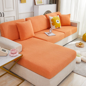 High Stretch Separate Cushion Covers Sofa Slipcover for L-Shaped Sectional Couch