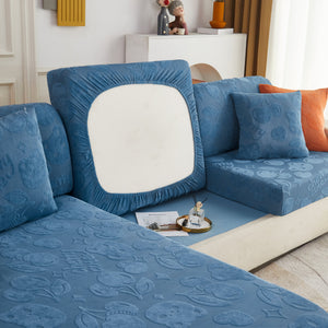 Cherry Cute Cooling Silk Fabric Stretch Couch Cushion Covers, Non-Slip Furniture Protector for Kids