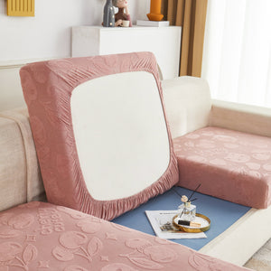 Cherry Cute Cooling Silk Fabric Stretch Couch Cushion Covers, Non-Slip Furniture Protector for Kids