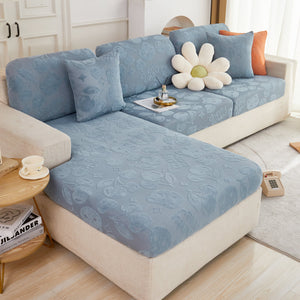 Cherry Cute Cooling Silk Fabric Stretch Couch Cushion Covers, Non-Slip Furniture Protector for Kids