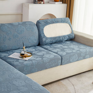 Cherry Cute Cooling Silk Fabric Stretch Couch Cushion Covers, Non-Slip Furniture Protector for Kids