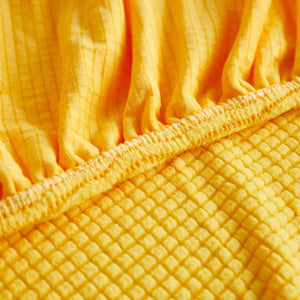 Grid Textured Stretch Sofa Cover, Soft Elastic Slipcover for Couch Protection