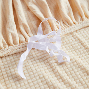 Grid Textured Stretch Sofa Cover, Soft Elastic Slipcover for Couch Protection