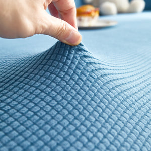 Grid Textured Stretch Sofa Cover, Soft Elastic Slipcover for Couch Protection