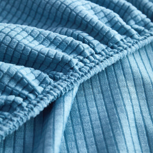 Grid Textured Stretch Sofa Cover, Soft Elastic Slipcover for Couch Protection