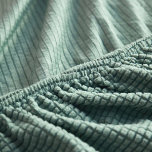 Grid Textured Stretch Sofa Cover, Soft Elastic Slipcover for Couch Protection