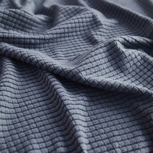 Grid Textured Stretch Sofa Cover, Soft Elastic Slipcover for Couch Protection