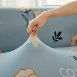 Super Stretch Couch Covers with Elastic Bottom, Non Slip Sofa Cover for Sectional L Shape Sofa, Protects Furniture from Dogs and Kids