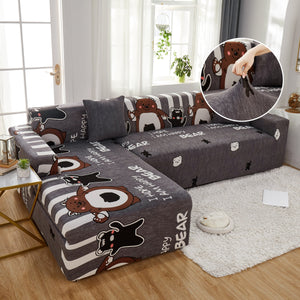 Spandex Non-Slip Stretch Sofa Covers for L Shape Sectional Couch, Great for Dogs, Pets, Kids, Washable, Fits 1/2/3/4/5 Seater Sofas