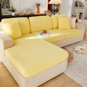 High Stretch Separate Cushion Covers Sofa Slipcover for L-Shaped Sectional Couch