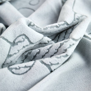 Happy Puzzle Jacquard Fleece Stretchable Cushion Cover, Non-Slip L Shaped Couch Covers for Pets