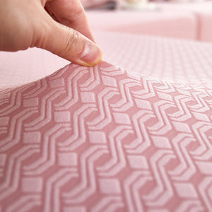 Growth Rings Jacquard Fleece Fabric Stretch Cushion Cover, Non-Slip Furniture Protector for Kids, Couch Cushion Covers